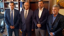 Συνάντηση Θάνου Πλεύρη και Στάθη Καννή στο Λάτσειο Δημοτικό Μέγαρο Πύργου [PHOTOS]