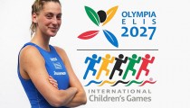 Η διεθνής Πολίστρια και Παγκόσμια Πρωταθλήτρια της Εθνικής Ελλάδας και του Ολυμπιακού Ιωάννα Σταματοπούλου Πρέσβειρα  των 59ων Παγκοσμίων Αγώνων Παίδων ΟΛΥΜΠΙΑ- ΗΛΙΔΑ 2027
