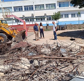Ο Δήμος Πύργου κατεδάφισε παλιό κτίσμα στο προαύλιο του 2ου Δημοτικού Σχολείου [PHOTOS]
