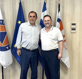 Συνάντηση του Αντιπεριφερειάρχη Ηλείας Νίκου Κοροβέση με τον Υφυπουργό Κλιματικής Κρίσης και Πολιτικής Προστασίας Κώστα Κατσαφάδο