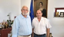 Συνάντηση Γιώργου Μπουλμπασάκου με τον Δήμαρχο Ήλιδας Χρ.Χριστοδουλόπουλο