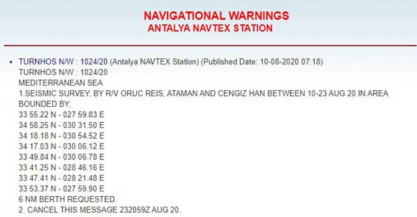 navtex tourkiki