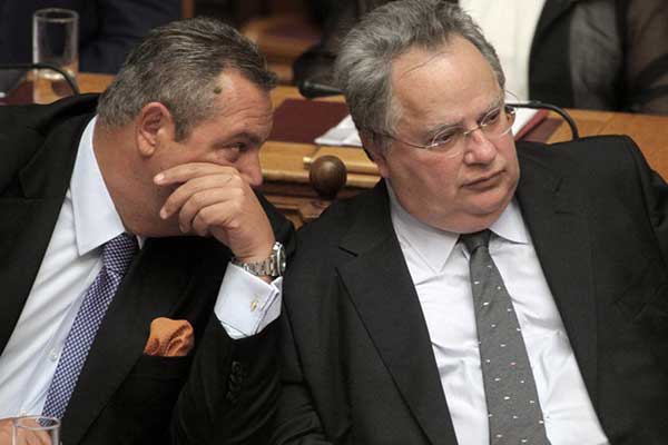 Κοτζιάς για Σκοπιανό: Κάποιοι βουλευτές του Καμμένου θα ψηφίσουν τη συμφωνία - ΑΝΕΛ: Αδιαπραγμάτευτη η θέση μας