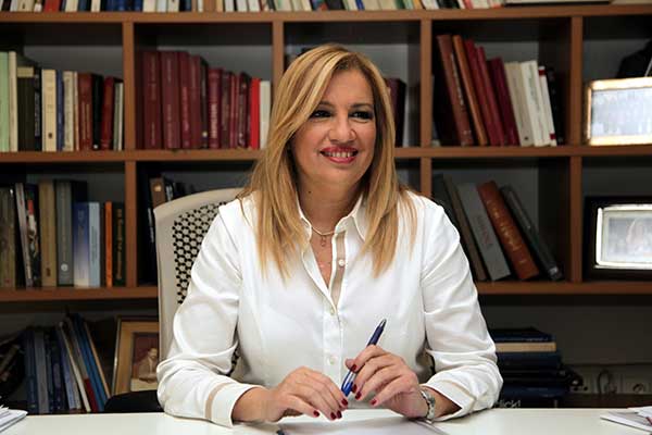 Γεννηματά: Πρόωρες εκλογές πριν κλείσει η συμφωνία με τους δανειστές 