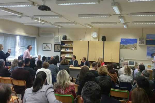 Ο Υφυπουργός Παιδείας Δημήτρης Μπαξεβανάκης  σε σχολικές μονάδες του Ν. Πέλλας