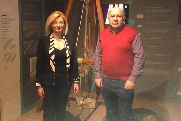 Επίσκεψη Αυγερινοπούλου στο Μουσείο Αρχαίας Ελληνικής Τεχνολογίας Κοτσανά