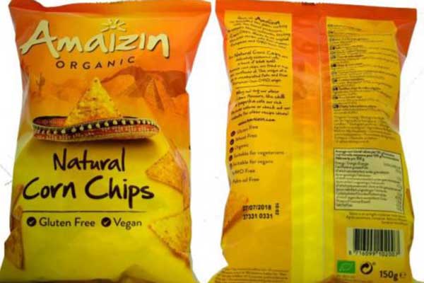 Ο ΕΦΕΤ ανακαλεί τσιπς καλαμποκιού "χωρίς γλουτένη"